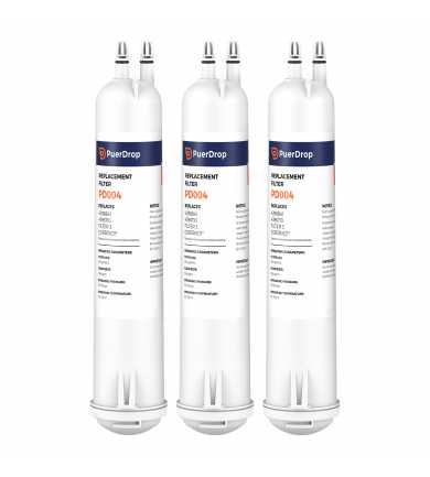 3pk Compatible with EDR3RXD1, 4396841, Filter 3 Refrigerator Water Filter By Puerdrop